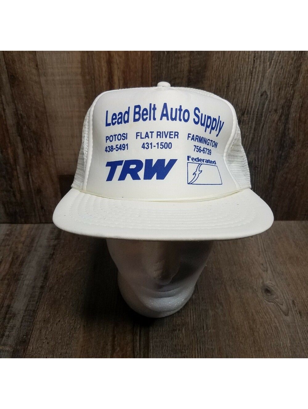 VTG Lead Belt Auto Supply Potosi Flat River Farmington MO Federated Auto Hat #2